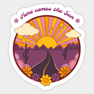 Here Comes The Sun Sticker